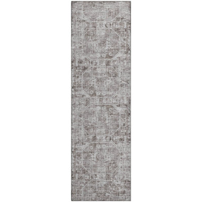 Premium Machine Washable Kelsa AMF41 Mocha Rug