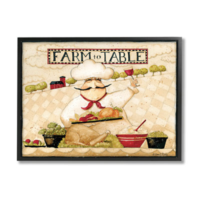 «Farm to Table Vintage Chef Meal», estampe numérique par Dan Dipaolo