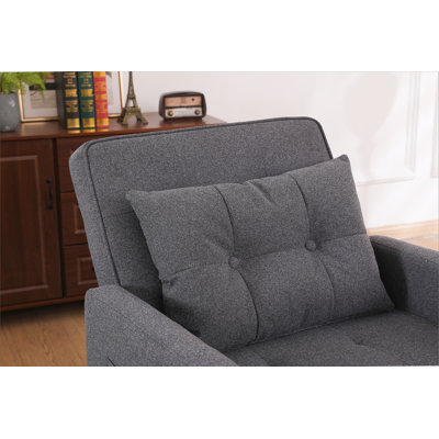 Canapé-lit convertible avec accoudoirs simples réglables avec ports USB