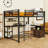 Queen 2 Drawers Metal Loft Bed With Built-In-Desk And Storage