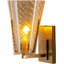 1 - Light Gold Armed Sconce