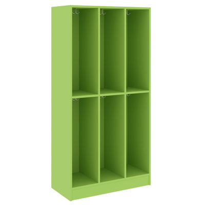 Triple Wide Six Compartment Classroom Cabinet Locker
