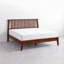 Structure de lit plateforme en bois massif de qualité supérieure avec tête de lit - capacité de 800 lb, aucun sommier requis, convient à tous les matelas-158335377-158335378