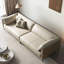 Canapé modulaire beige en cuir véritable-1080117746-1080117745