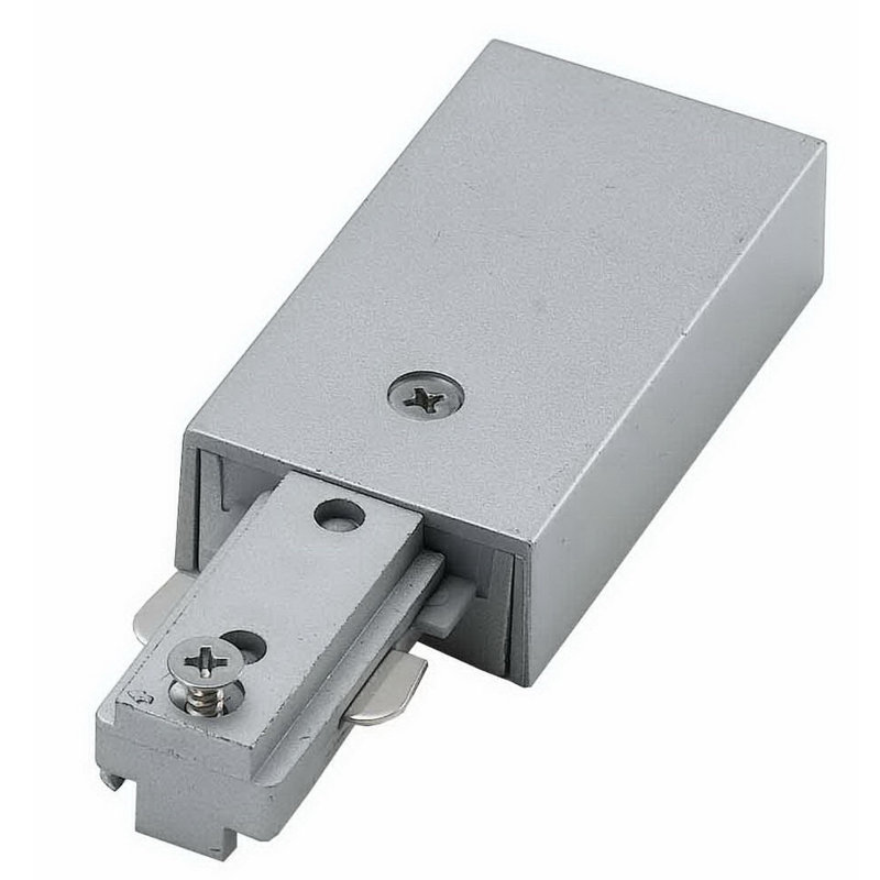 Live End Track Connector, Brushed Steel