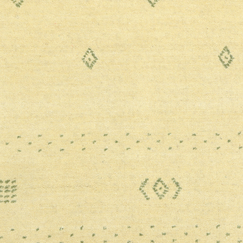 Simi Hand Knotted Cotton/Wool Southwestern Area Rug, Rectangle 10' x 14', Yellow
