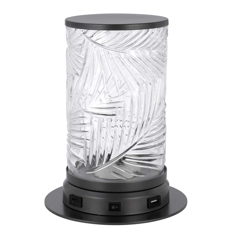 Lampe de table en métal graphique