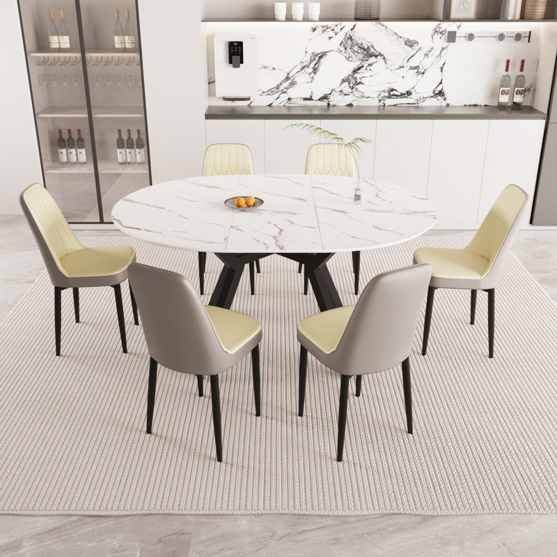 47-63" Expandable Circular Dining Tables