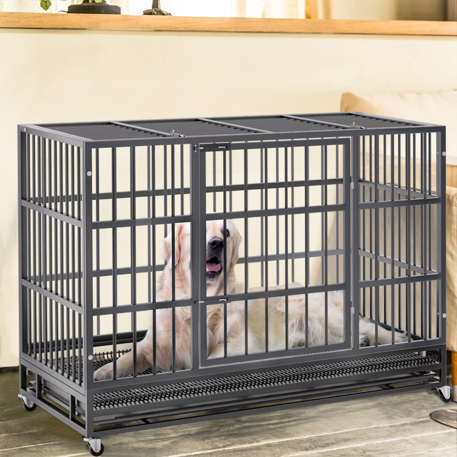 Tray for large fashion dog kennel