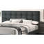Lit double gris anthracite pour chambre à coucher avec tête de lit tapissier douillette et structure de lit plateforme de couleur élégante-1035229322-1035229317