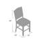 Tabouret de comptoir 24 po Fon