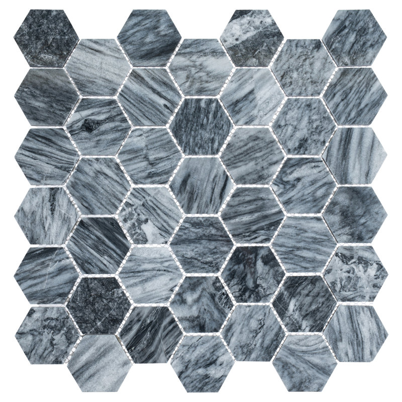 Channing 2 in. Hexagon Honeycomb Mosaic Tile, Galet