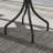 Outdoor Side Table, 26" Round Patio Table With Steel Frame And Slat Tabletop