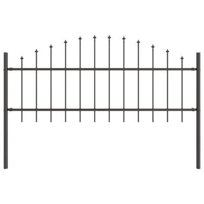 115cm H x 170cm W Powder-Coated Steel Border Fencing