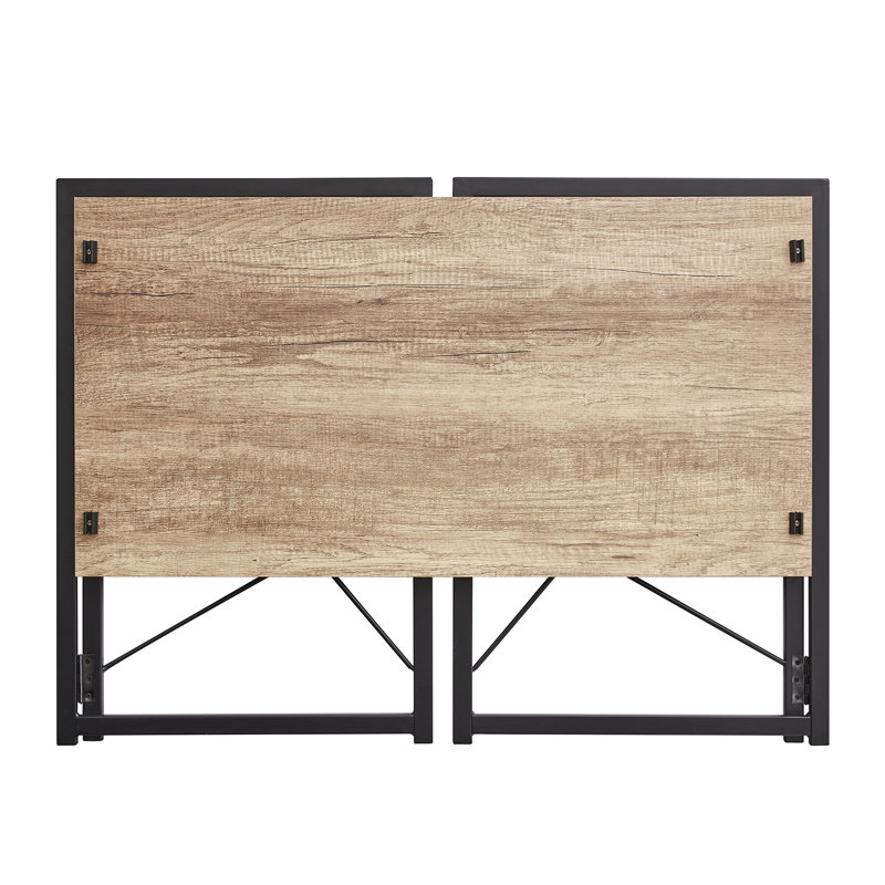 Carmille Folding Computer Desk Table , Brown/Grey
