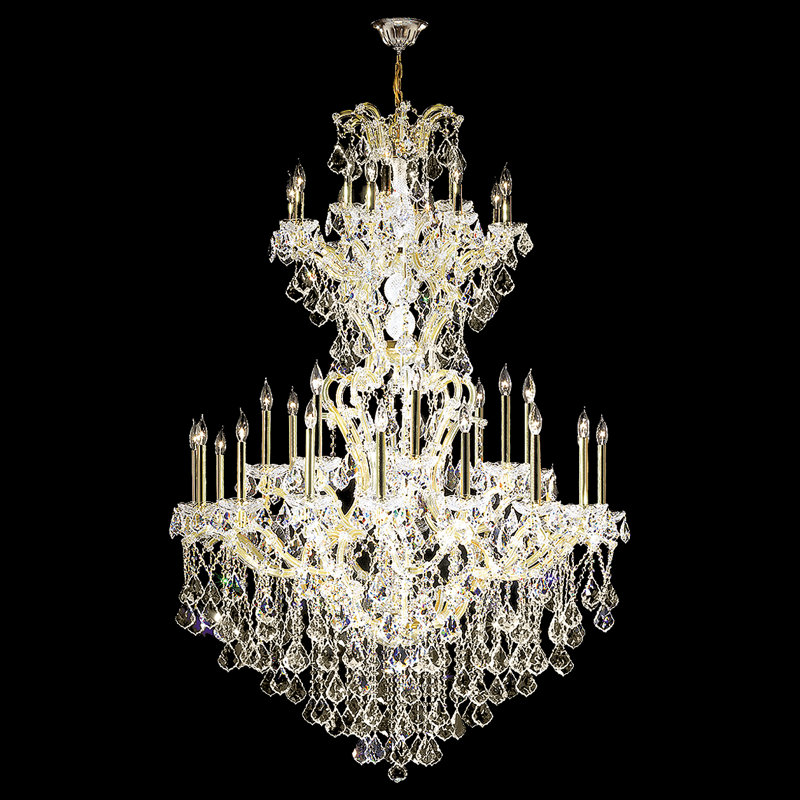 Maria Theresa Grand 37 - Light Chandelier, Chinese (K9), Gold, Gold Lustre