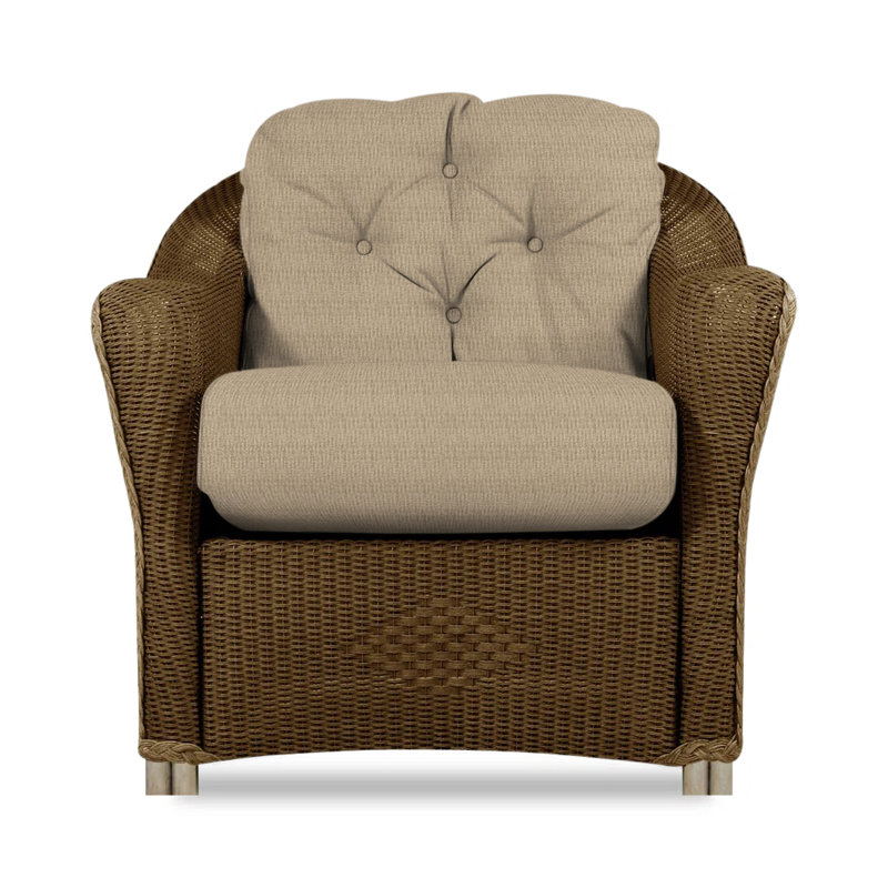 Reflections Outdoor Lounge Chair, Bark, Rollo Linen