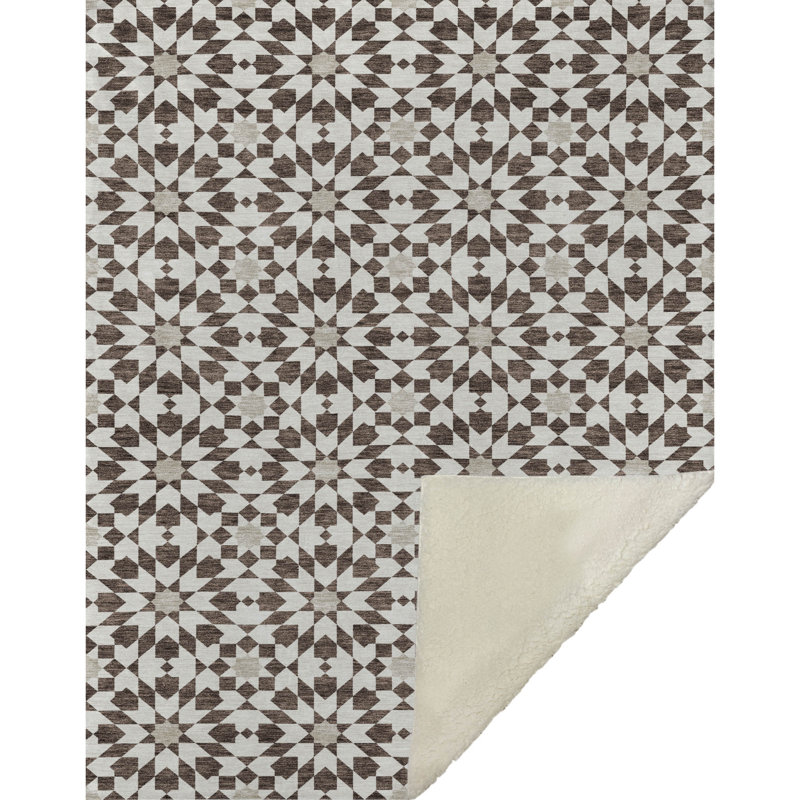 Jeté spirale Addison Sherpa ASB734, Brun