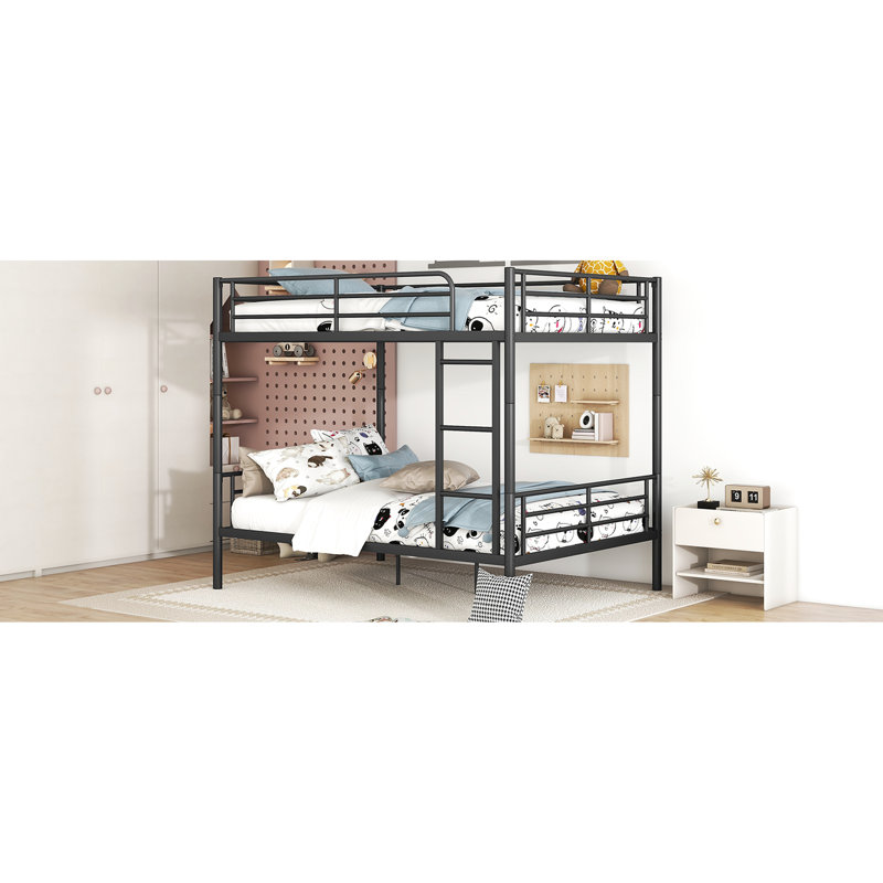 Lit superposé au-dessus noir - Conception contemporaine en fer, coffre-fort à utiliser avec chambres élégantes et peu encombrantes