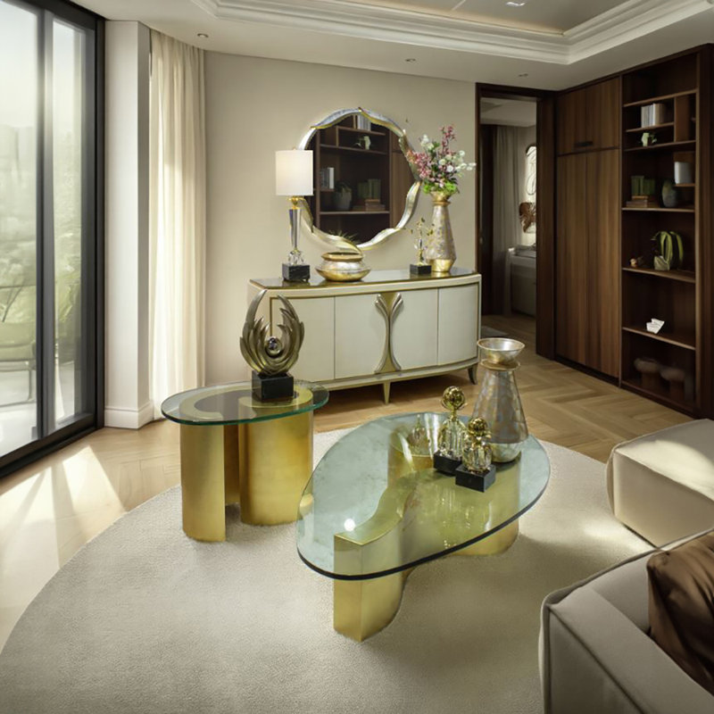 Glass End Table