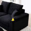 Causeuse rembourrée avec repose-pieds modulaire 70,5 po Tereas-2123802415