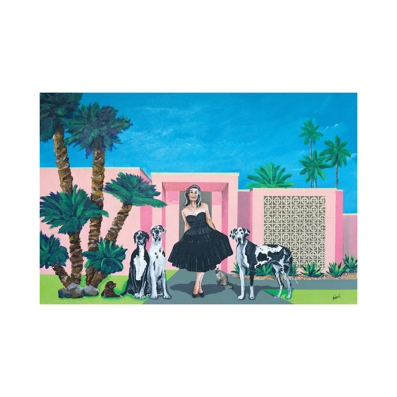 Georgia In Her Little Black Dress by Dan Nelson - Print on Canvas, Wrapped Canvas, 30.48cm H x 45.72cm W x 1.91cm D