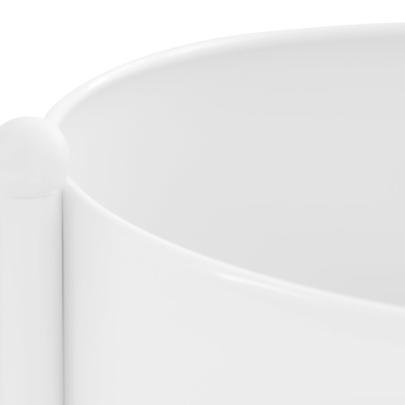 Support pour plante pliable en métal à 3 niveaux l 15,7 po x H 31,3 po, support de pot de fleurs sur pied avec tablettes creuses, blanc