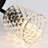 3-light Glass Black Semi Flush Mount