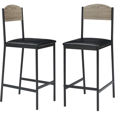 Counter Stool with Metal Frame