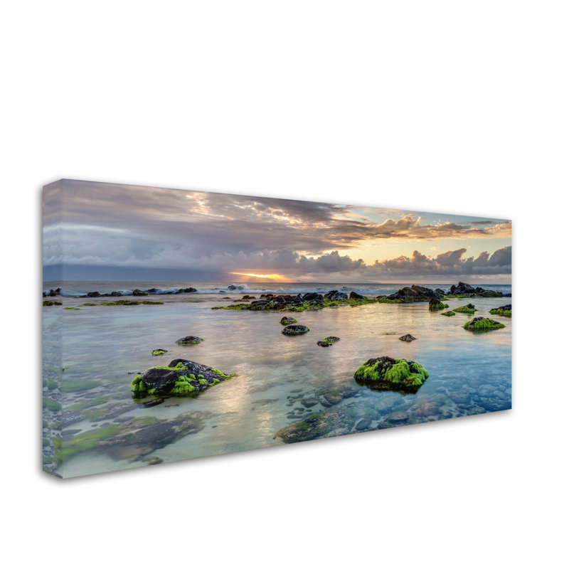 Fabrizzio "Ho'okipa Sunrays Maui" par Pierre Leclerc, reproduction de photo sur toile tendue, H 12 po x l 24 po x P 2 po