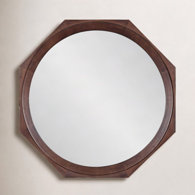 Cantina Wood Octagon Mirror