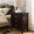 With Drawer, Door With USB-C Fast Charging Station And AC/USB Outlet, 2-Pack, Chocolate Cherry