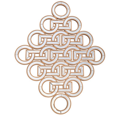 Miroir décoratif biseauté sans cadre Articulée
