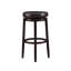 Tabouret rembourré pivotant avec structure en bois massif Baylis-19293857-44944666