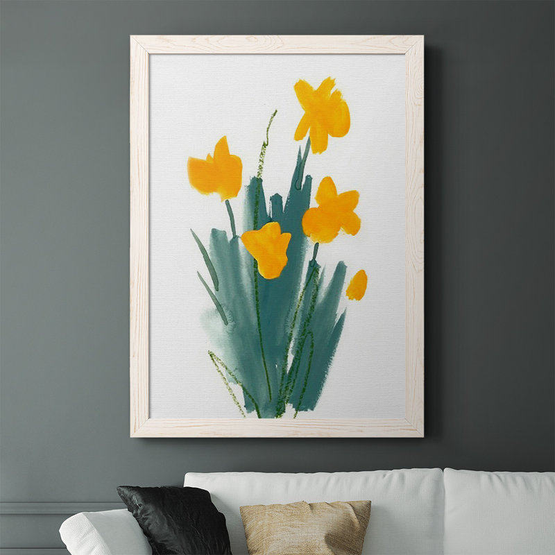 Bellissa Daffodil Bunch II Framed On Canvas Print