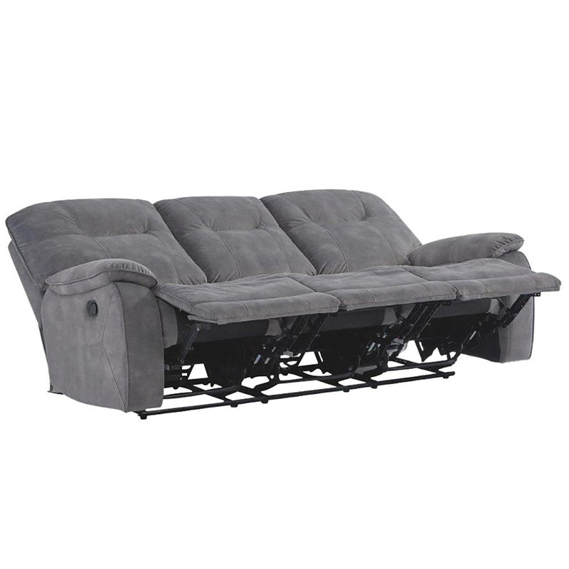 Canapé inclinable manuel Karliyah, Gris, H 42 po x l 83 po x P 38 po