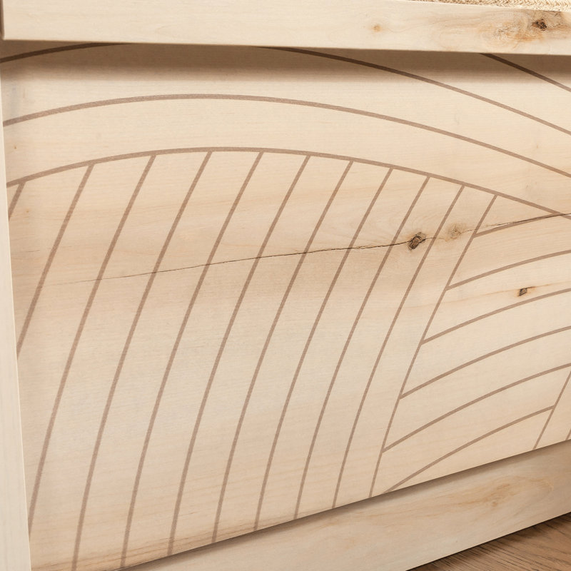 Table de chevet brune, motif ondulé, glissières en métal dans le tiroir, tablette pratique pour la chambre à coucher avec couleur, glissières à tiroirs lisses, utilisation polyvalente