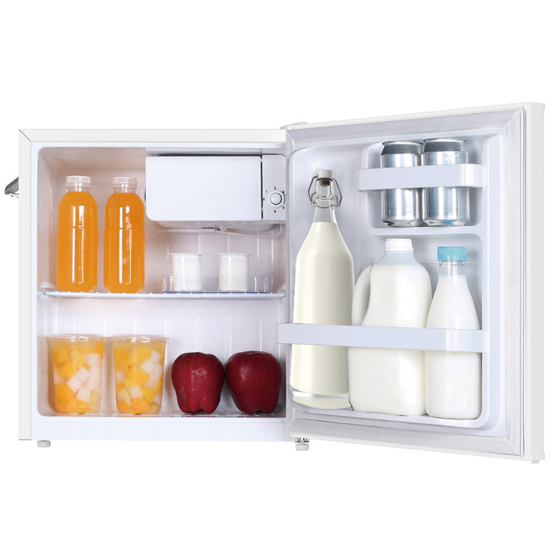 Frigidaire 1.6 Cu. Ft. Retro Compact Fridge with Chiller, Countertop Fridge with Built-In Bottle Opener, White