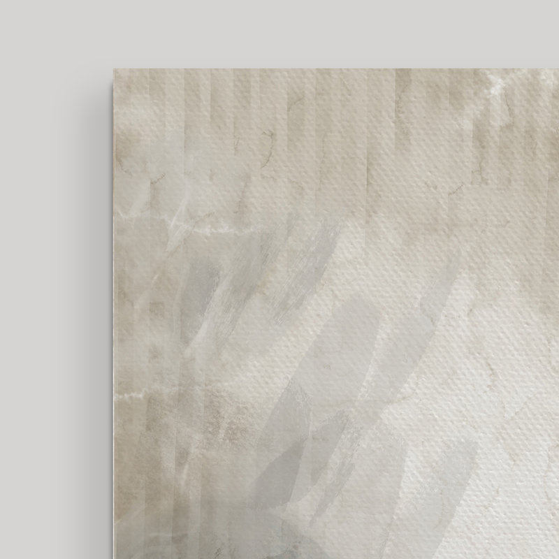 «Wautoma Abstract Neutral CXLIX» par Chichi Decor - reproduction d'art, H 26 po x l 32 po x P 2,5 po