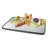 Rectangle Mirror Tray With Black Trim