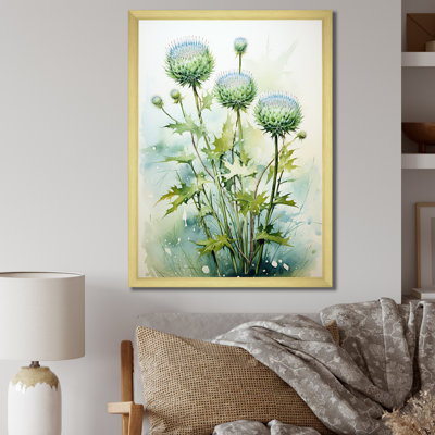 Chayenne " Green Thistle Majestic Thistle Pointillism III "