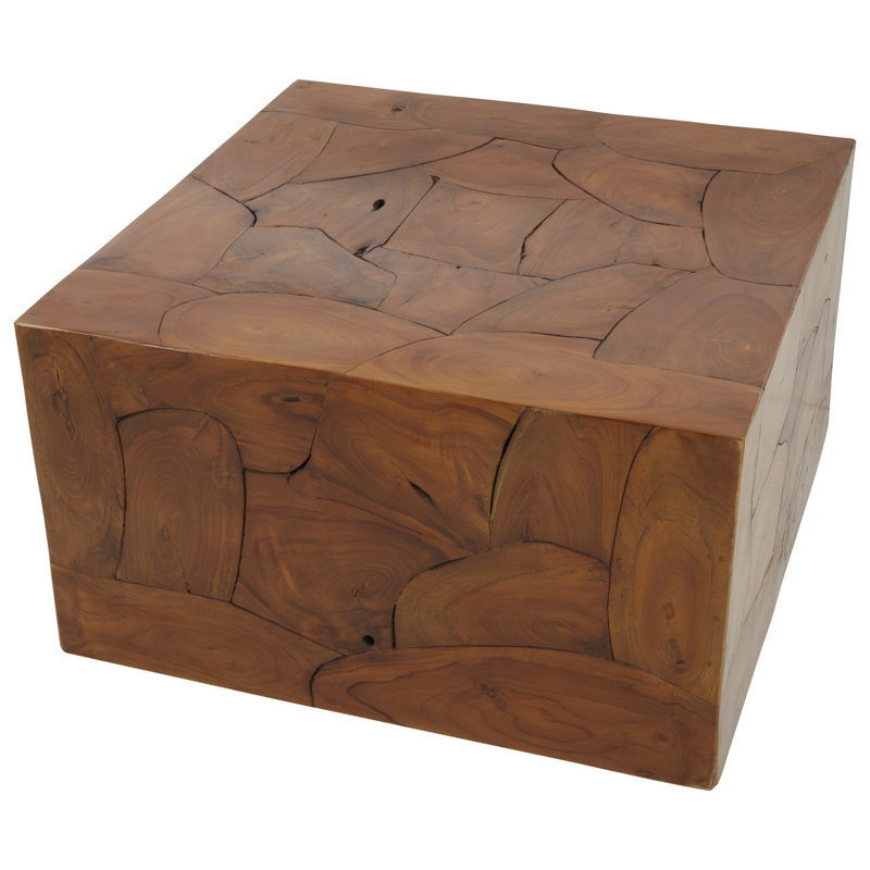 Lockhart Solid Wood Block Coffee Table