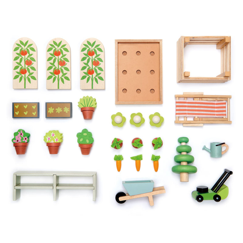 Greenhouse and Garden Dollhouse Furniture