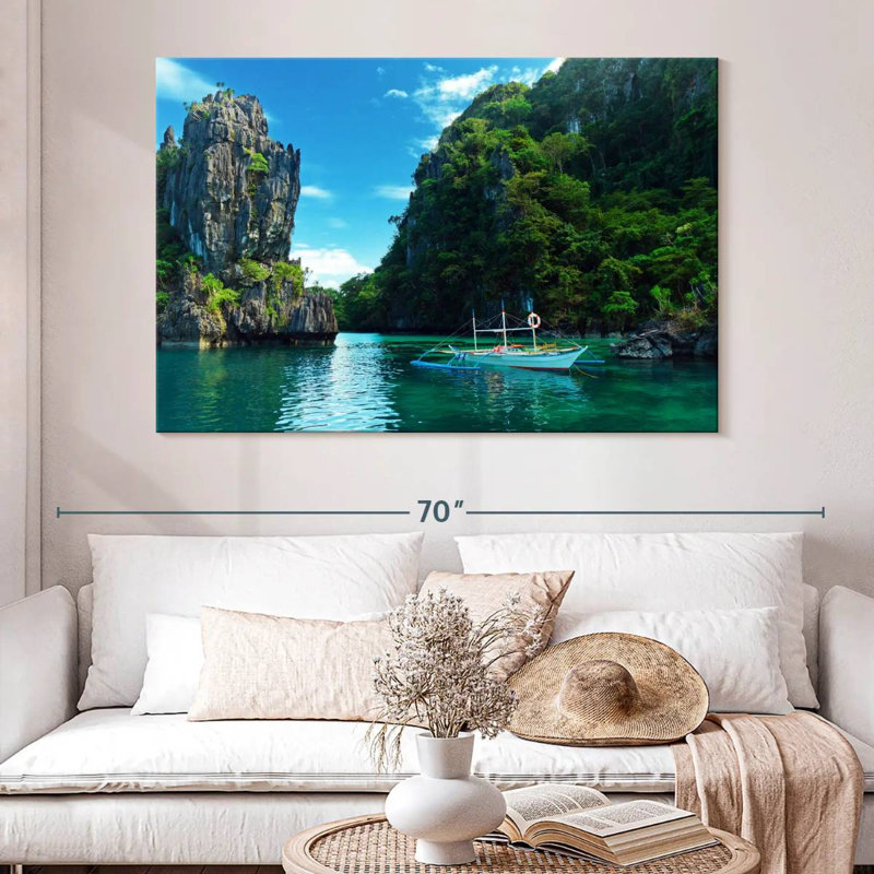 Bateau Mehar Tropical El Nido, H 34 po x l 51 po