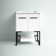 Gerard 24'' Single Bathroom Vanity with Porcelain Top