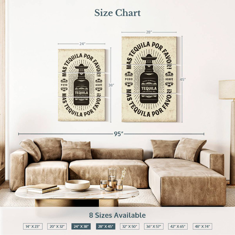 Yarlin Tequila, 38" H x 24" W