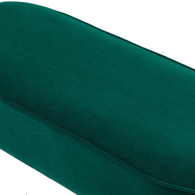  Banc rembourré en velours Annetta, Vert