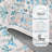 Vintage Floral Rug 10x13 FT Large Washable Rug for Living Rooms, Soft Thin Non Shedding Carpet, Low Pile Foldable Indoor Printed Mats, Farmhouse Oriental Carpet for Hotel, Blue-1065976367-1065976366