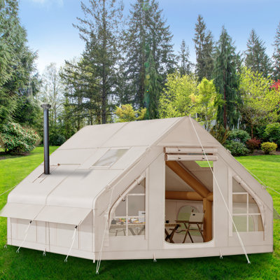 Inflatable Camping Tent, Waterproof Blow Up Tent with Explosion Proof Valve