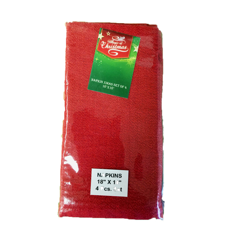 Magie de la serviette de noël, rouge